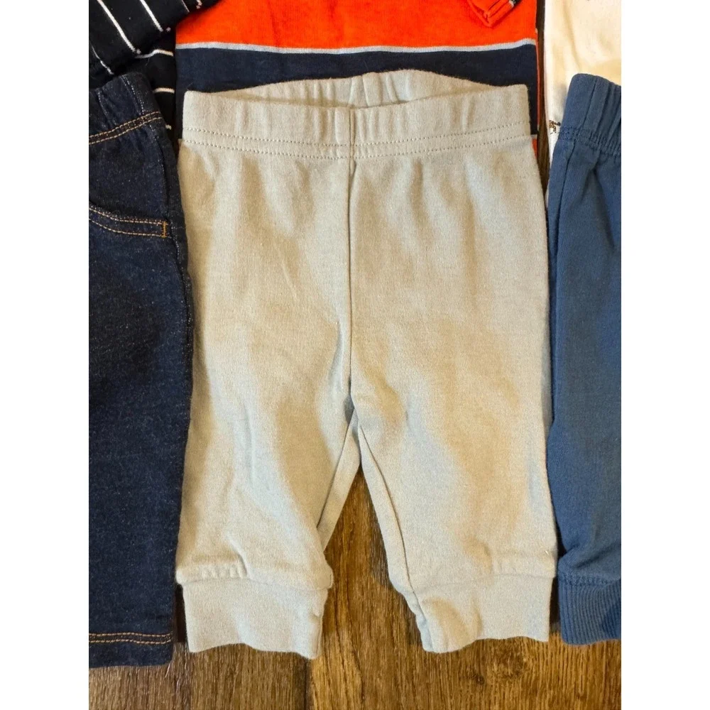 Carters‎ Baby Boy 3 Months Outfits Lot Sweat Pants L/S Bodysuits Shirts Clothes